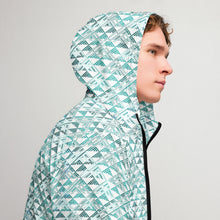 Load image into Gallery viewer, "Hauneneʻe" Glacier by Hakuole Designs Men’s windbreaker