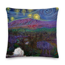 Load image into Gallery viewer, Keʻanae Starry Night Premium Pillow