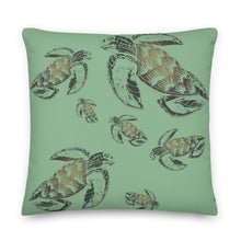 Load image into Gallery viewer, ʻEa (Turtle) by Hakuole Designs Premium Pillow