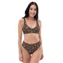 Load image into Gallery viewer, Puakenikeni by Honiʻs Hawaiʻi Recycled high-waisted lole ʻau kai bikini