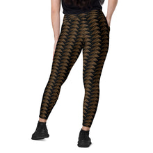 Load image into Gallery viewer, Aloha ʻĀina Caramel by Hakuole Designs Leggings with pockets