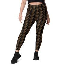 Load image into Gallery viewer, Aloha ʻĀina Caramel by Hakuole Designs Leggings with pockets