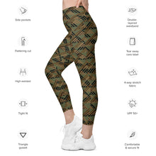 Load image into Gallery viewer, Kanakaflage by Hakuole Designs Leggings with pockets