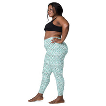 Load image into Gallery viewer, Hauneneʻe (Glacier) by Hakuole Designs Leggings with pockets