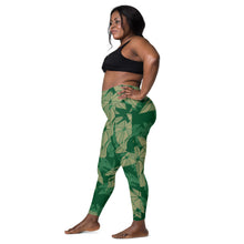 Load image into Gallery viewer, Hāloa Green Leggings with pockets by Hakuole Designs