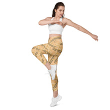 Load image into Gallery viewer, Oneloa (Moving Sands) Leggings with pockets by Hakuole Designs
