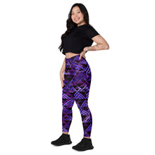 Load image into Gallery viewer, Wiliau hōkū (Galaxy) by Hakuole Designs Leggings with pockets