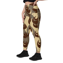 Load image into Gallery viewer, Kino Wahine Māmā Leggings with pockets by Hakuole Designs