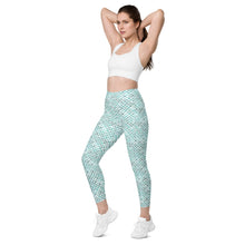Load image into Gallery viewer, Hauneneʻe (Glacier) by Hakuole Designs Leggings with pockets