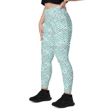 Load image into Gallery viewer, Hauneneʻe (Glacier) by Hakuole Designs Leggings with pockets