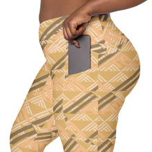 Load image into Gallery viewer, Oneloa (Moving Sands) Leggings with pockets by Hakuole Designs