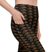 Load image into Gallery viewer, Aloha ʻĀina Caramel by Hakuole Designs Leggings with pockets