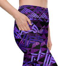 Load image into Gallery viewer, Wiliau hōkū (Galaxy) by Hakuole Designs Leggings with pockets