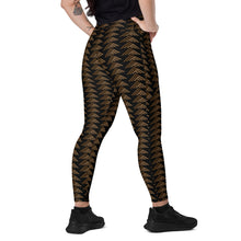 Load image into Gallery viewer, Aloha ʻĀina Caramel by Hakuole Designs Leggings with pockets