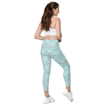 Load image into Gallery viewer, Hauneneʻe (Glacier) by Hakuole Designs Leggings with pockets