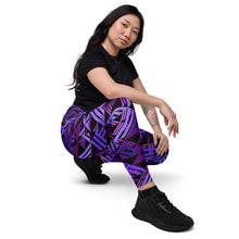 Load image into Gallery viewer, Wiliau hōkū (Galaxy) by Hakuole Designs Leggings with pockets