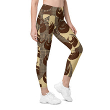 Load image into Gallery viewer, Kino Wahine Māmā Leggings with pockets by Hakuole Designs