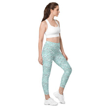 Load image into Gallery viewer, Hauneneʻe (Glacier) by Hakuole Designs Leggings with pockets