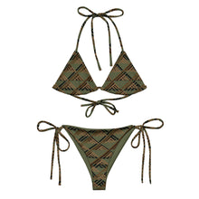 Load image into Gallery viewer, Kanakaflage by Hakuole Designs recycled lole ʻau kai string bikini