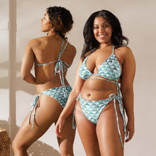 Load image into Gallery viewer, Hauneneʻe (Glacier) by Hakuole Designs lole ʻau kai string bikini