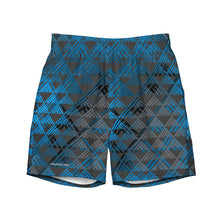 Load image into Gallery viewer, Kanakaflage Blue Men's swim trunks by Hakuole Designs