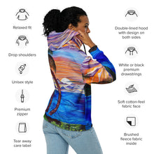 Load image into Gallery viewer, Māhealani Moon Unisex zip hoodie