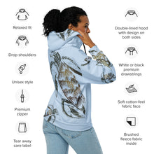 Load image into Gallery viewer, ʻEa (Turtle) by Hakuole Designs Unisex zip hoodie