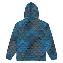 Load image into Gallery viewer, Kai Uli (Deep Ocean) Unisex zip hoodie by Hakuole Designs