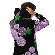 Load image into Gallery viewer, "Lokelani" (Rose) by Hakuole Designs Unisex zip hoodie