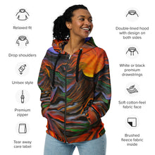 Load image into Gallery viewer, Madame Pele Unisex zip hoodie
