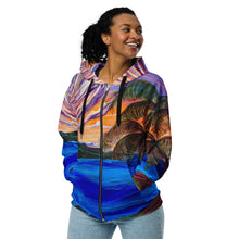 Load image into Gallery viewer, Māhealani Moon Unisex zip hoodie