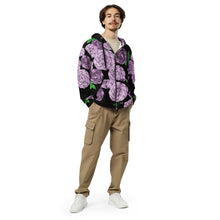 Load image into Gallery viewer, "Lokelani" (Rose) by Hakuole Designs Unisex zip hoodie