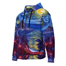 Load image into Gallery viewer, Honolulu Starry Night Unisex zip hoodie