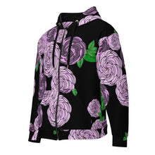 Load image into Gallery viewer, "Lokelani" (Rose) by Hakuole Designs Unisex zip hoodie