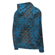Load image into Gallery viewer, Kai Uli (Deep Ocean) Unisex zip hoodie by Hakuole Designs