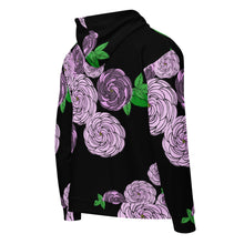 Load image into Gallery viewer, "Lokelani" (Rose) by Hakuole Designs Unisex zip hoodie