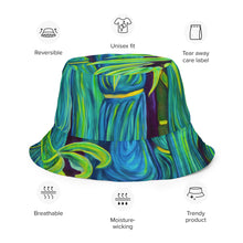 Load image into Gallery viewer, Blue Bambooo Reversible bucket hat by Rachael Ray