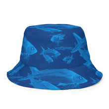 Load image into Gallery viewer, Lahaina Harbor / Fish Reversible bucket hat