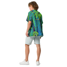 Load image into Gallery viewer, Blue Bamboo Aloha Shirt