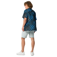 Load image into Gallery viewer, Kanakaflage Blue Unisex Aloha Shirt by Hakuole Designs