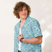 Load image into Gallery viewer, "Hauneneʻe" Glacier by Hakuole Designs Unisex Aloha shirt