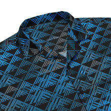 Load image into Gallery viewer, Kanakaflage Blue Unisex Aloha Shirt by Hakuole Designs