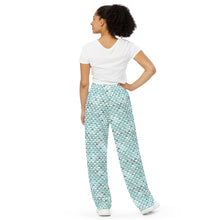 Load image into Gallery viewer, "Hauneneʻe" - Glacier by Hakuole Designs unisex wide-leg pants