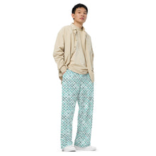 Load image into Gallery viewer, "Hauneneʻe" - Glacier by Hakuole Designs unisex wide-leg pants