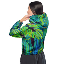 Load image into Gallery viewer, Blue Bamboo Women’s cropped windbreaker
