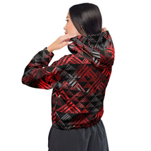 Load image into Gallery viewer, Kanakaflage ʻaʻā  by Hakuole Designs Women’s cropped windbreaker
