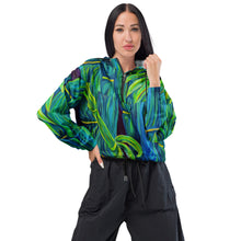 Load image into Gallery viewer, Blue Bamboo Women’s cropped windbreaker
