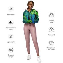 Load image into Gallery viewer, Blue Bamboo Women’s cropped windbreaker