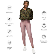 Load image into Gallery viewer, Kanakaflage Women’s cropped windbreaker by Hakuole Designs