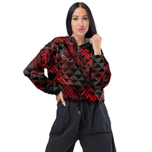 Load image into Gallery viewer, Kanakaflage ʻaʻā  by Hakuole Designs Women’s cropped windbreaker